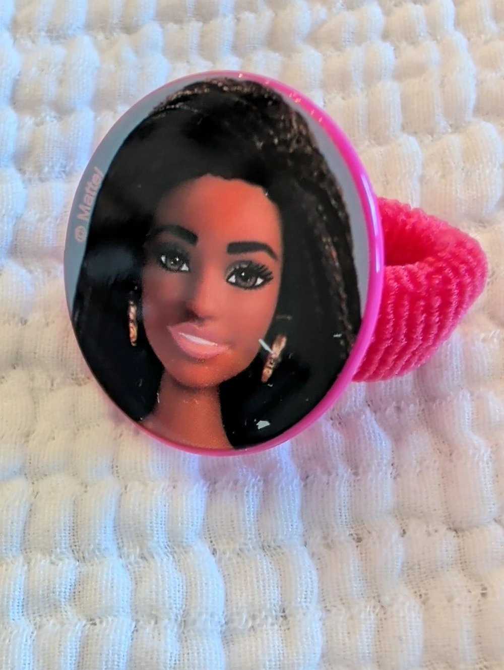 Kinder Joy x Barbie Pink Hair Scrunchie Elastic